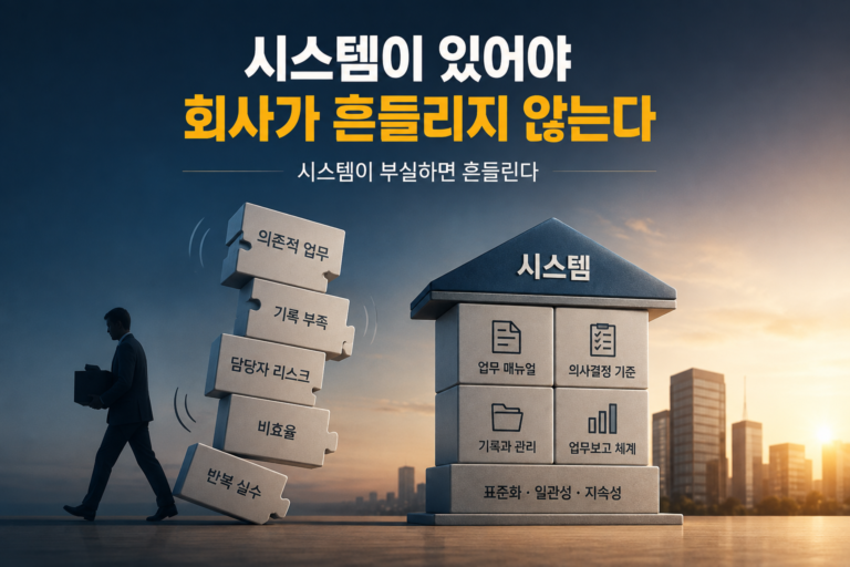시스템관리를 강조하는 이미지