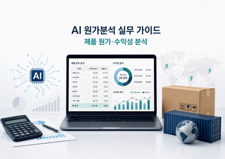 AI원가분석을 위해 검토해야 할 사항들 설명