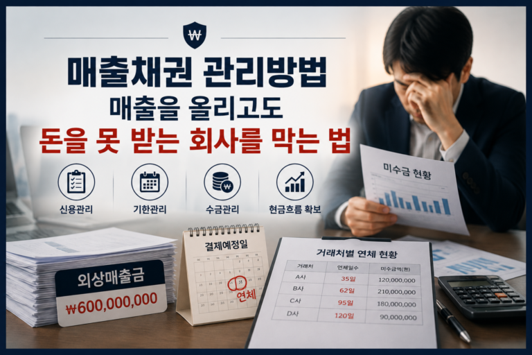 매출채권 관리방법을 설명