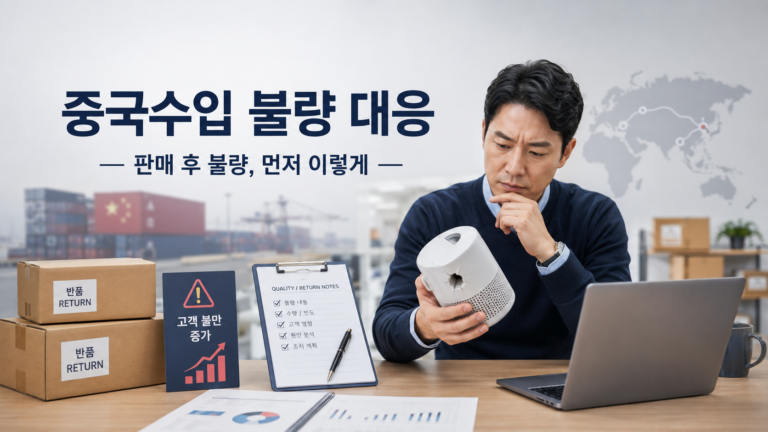 불량발생이 대처방법을 설명하는 이미지