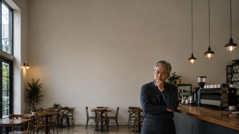 성급한 창업을 후회하는 모습