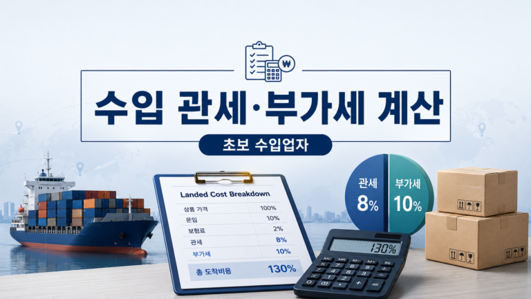 관세와 수입부가세 설명 이미지