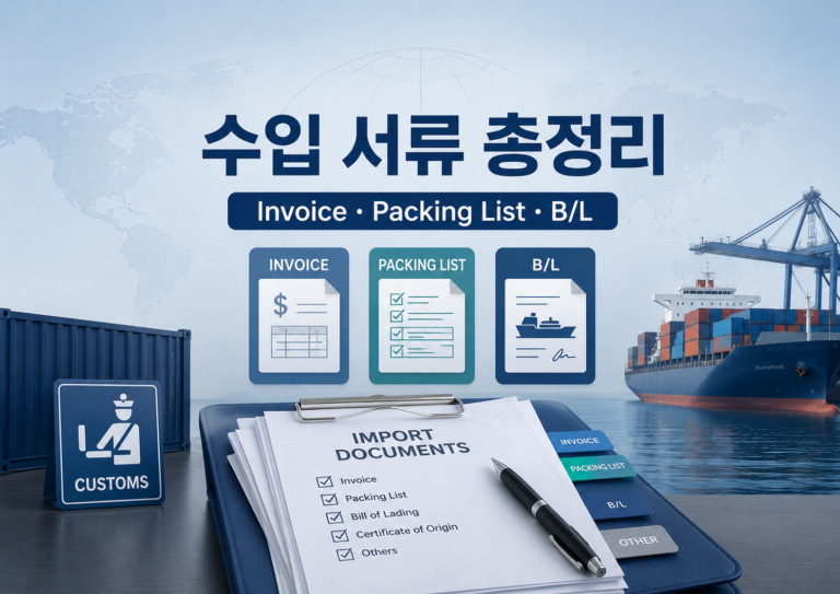 수입서류 총정리 설명