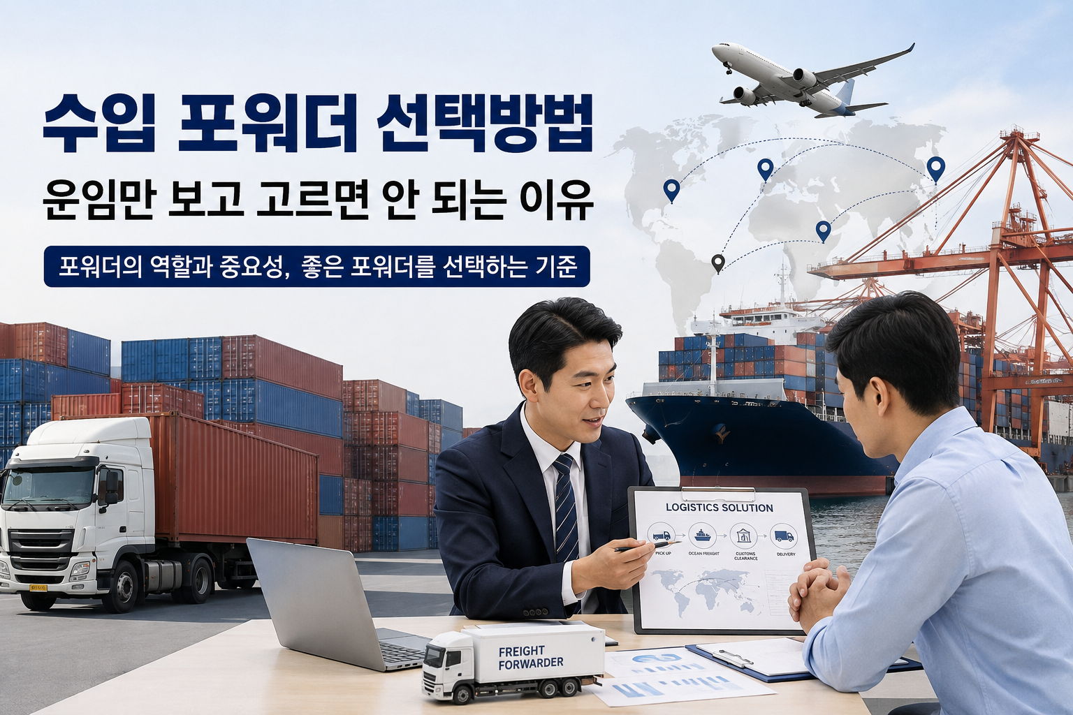 수입포워더 선정요령을 설명하는 이미지