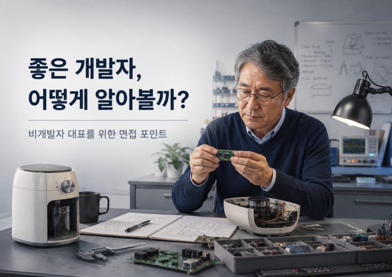 좋은 개발자를 찾는 면접에 관한 설명 이미지