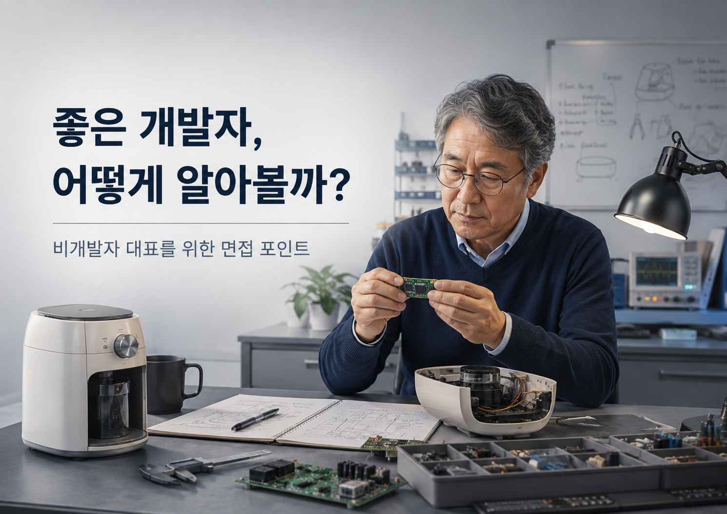 좋은 개발자를 찾는 면접에 관한 설명 이미지