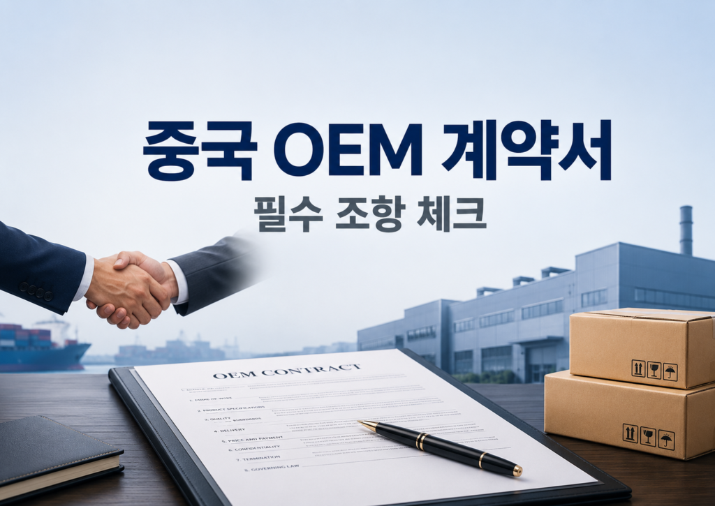 중국OEM계약서 작성방법 설명 이미지