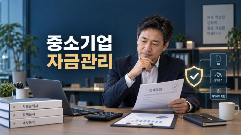 중소기업 자금관리를 대표가 직접 챙겨야 하는 이유 설명